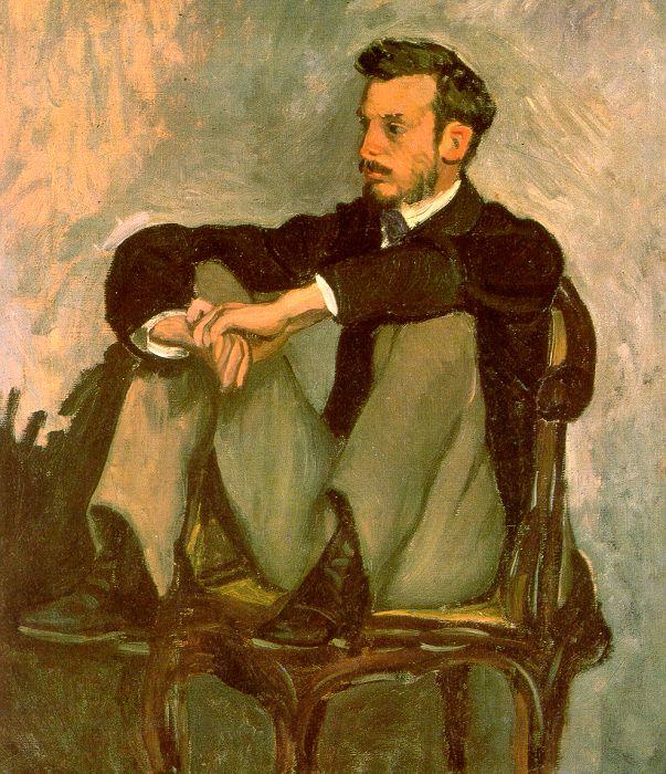 Frederic Bazille Portrait of Renoir China oil painting art